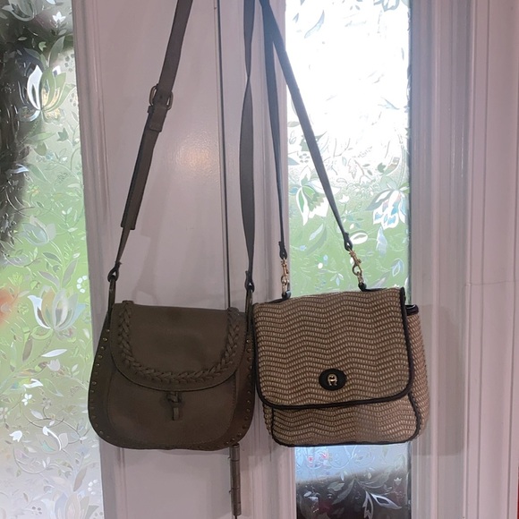 Etienne Aigner Olive and Beige Crossbody Bags - Picture 1 of 6